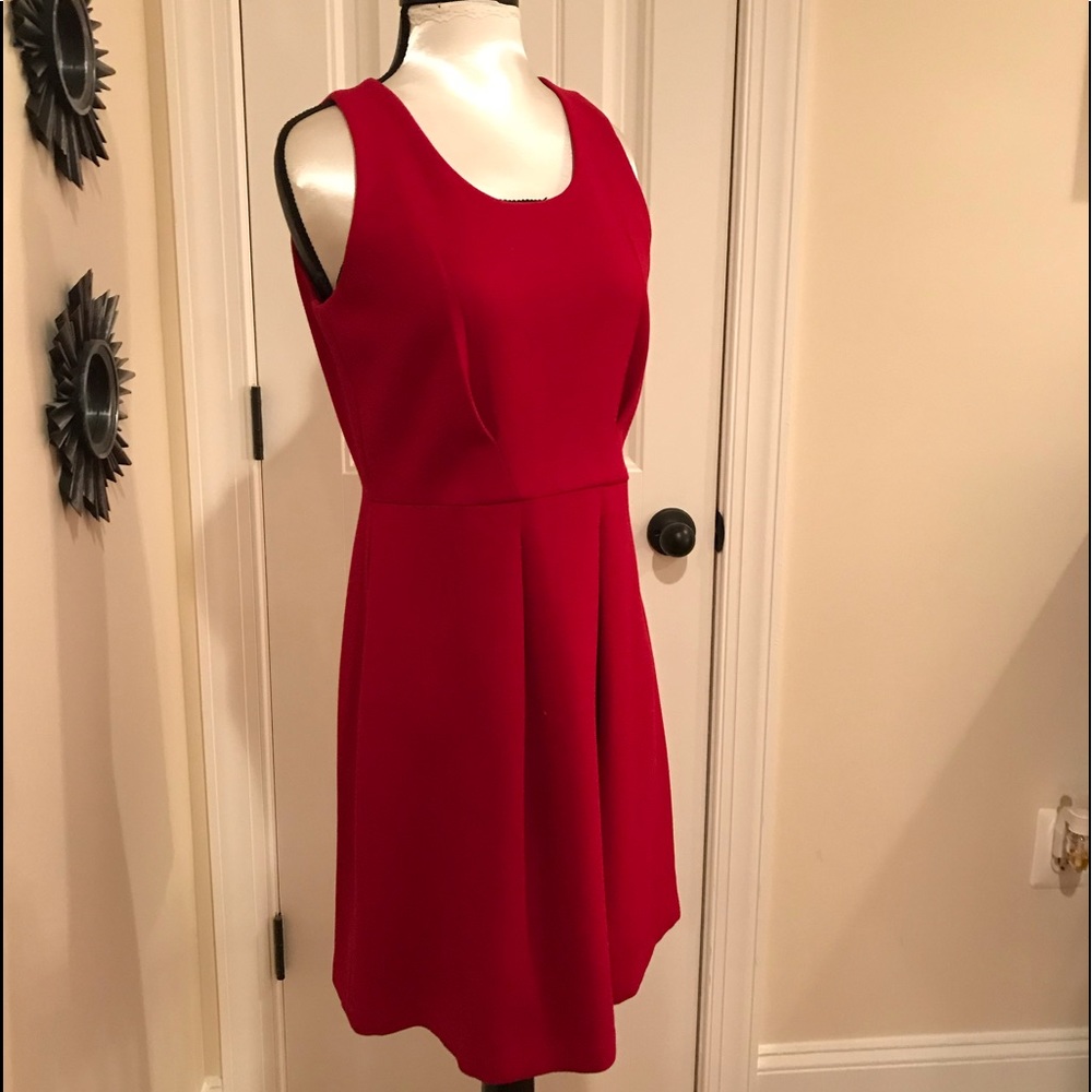 Loft Brand Beautiful Red Sleeveless Dress Size 2